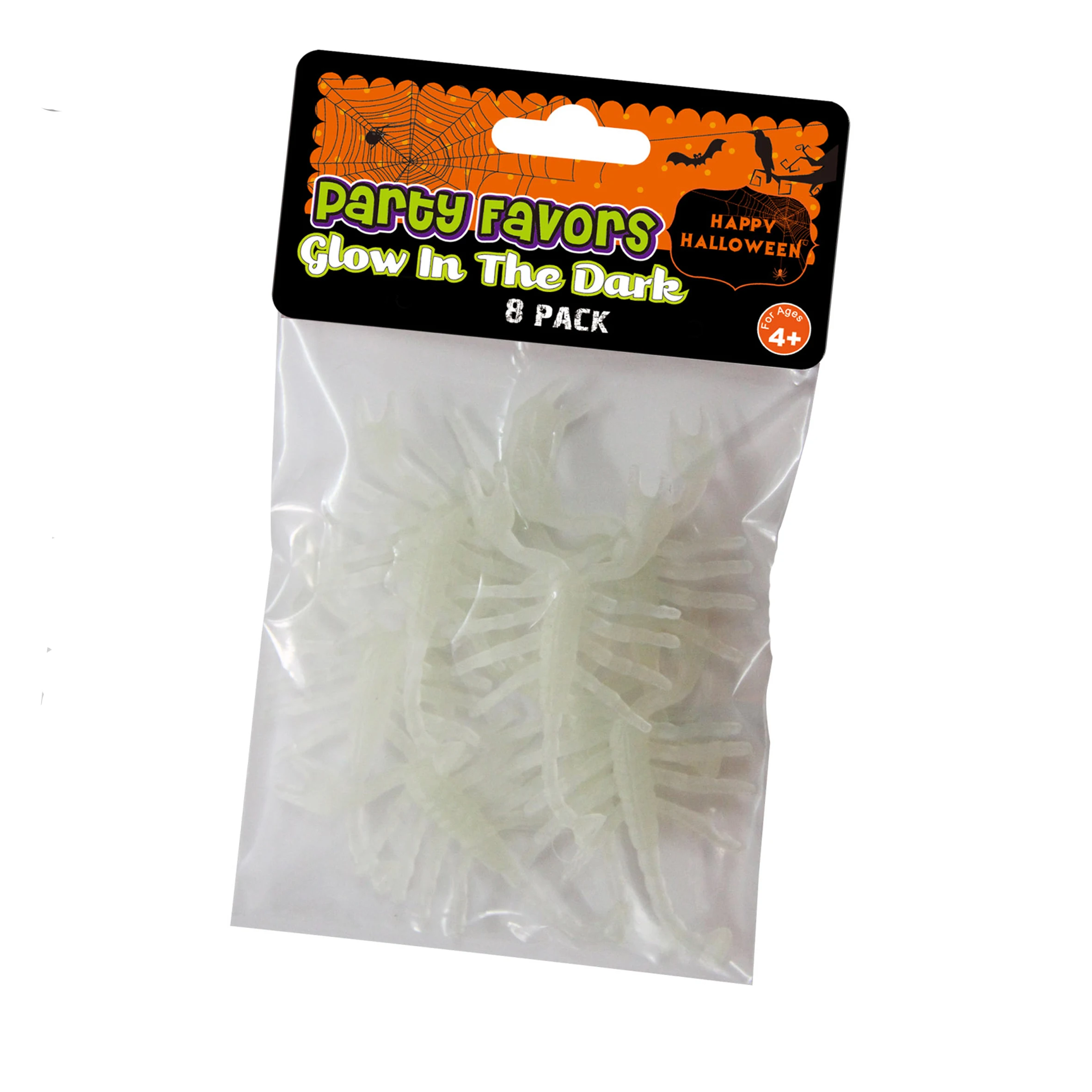 Halloween Kids Toy Creepy Stretchy Plastic Toy Glowing ScorpionTable Wall Party Decoration