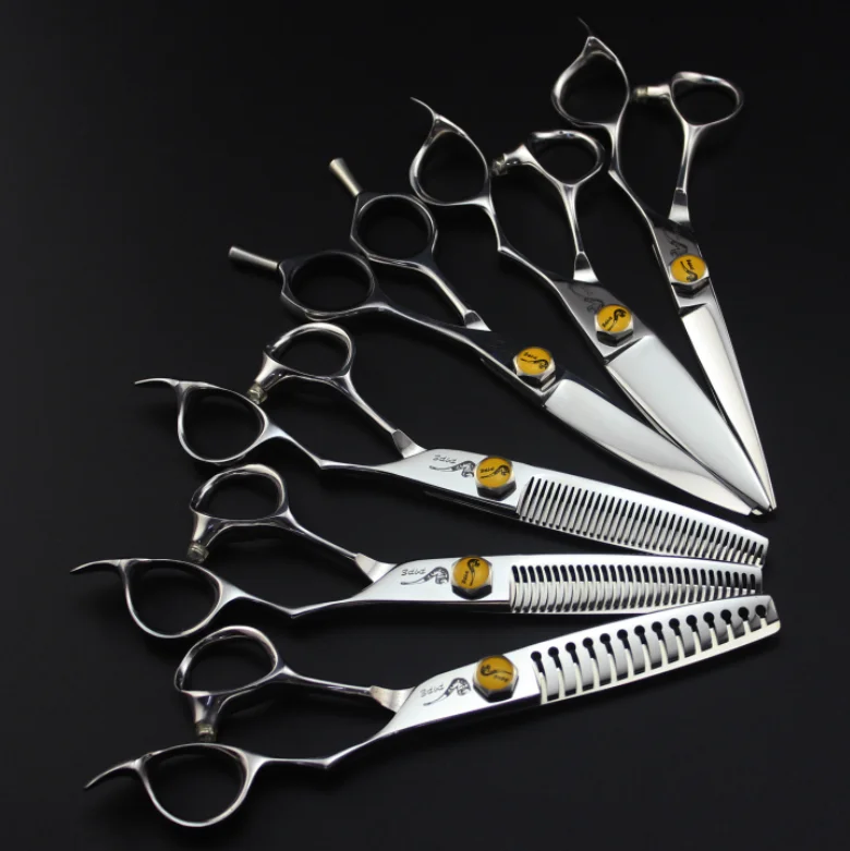 JP 01 440c japanese colors barber  tobacco imported hairdressing scissors haircut scissors flat bangs scissors  thinning