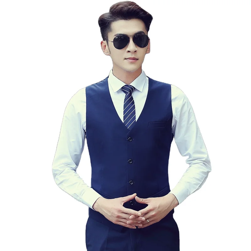 
Slimming vest mens tuxedo suits 
