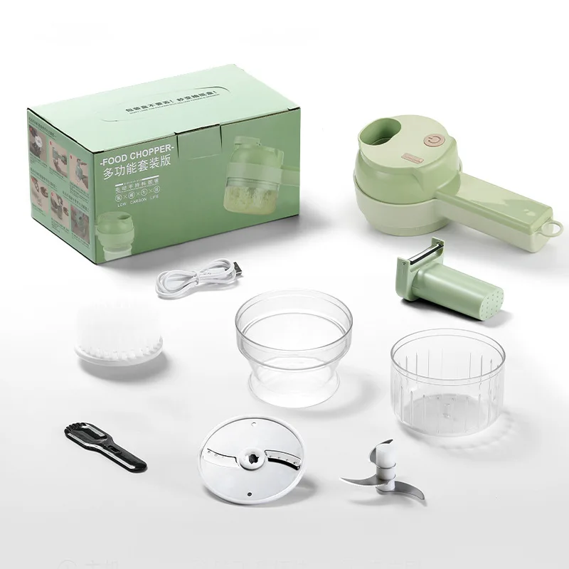 Top Seller Stainless Steel Garlic Onion Slicer Chopper Electric Vegetable Cutter Rechargeable Meat Grinder