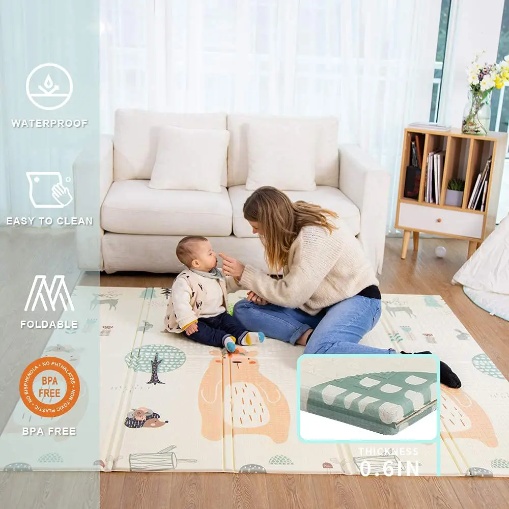 XPE Foldable Baby Play Mat Carpet Children Crawling Puzzle Mat for baby