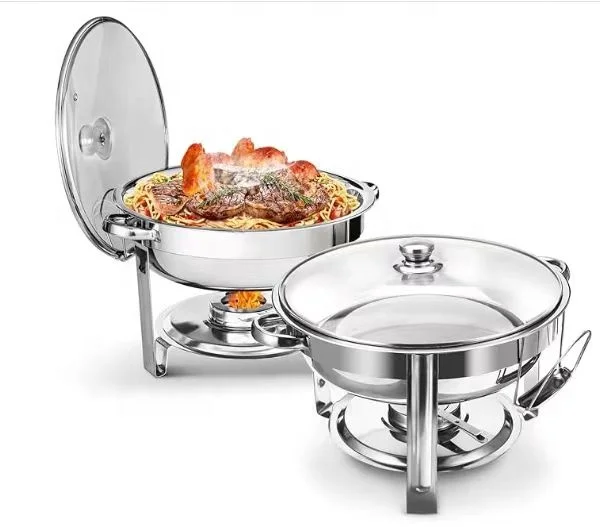 Buffet Tableware Stainless Steel Chafing Dish Hotel Restaurant Food Warmer Chafing Dish Buffet Set Customized LOGO