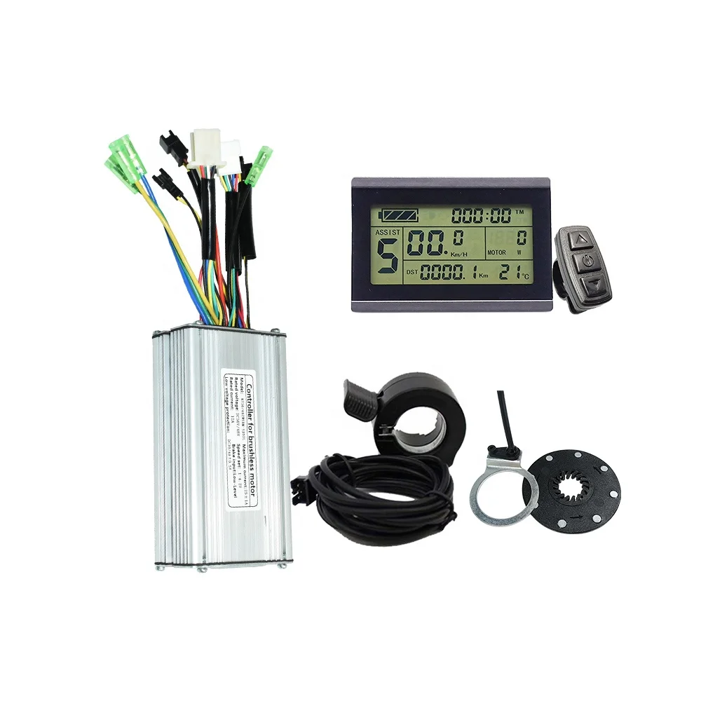 Контроллер KT 36v 48v 25A LCD3 дроссельная заслонка 8 магнитов Запчасти и аксессуары для электрического велосипеда 750w