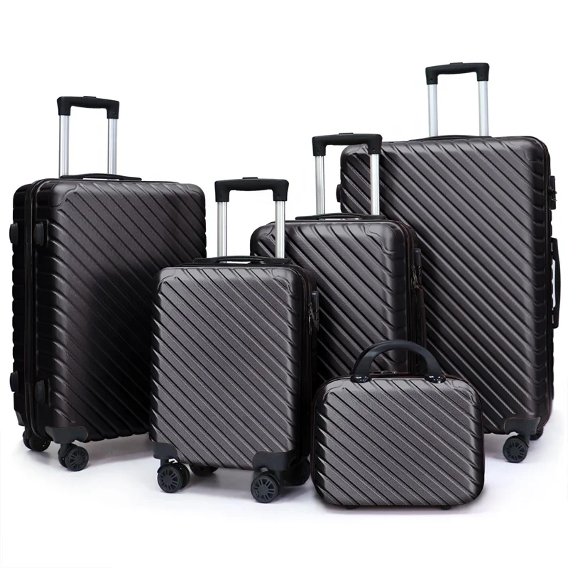 Customized Luggage Set with Wheels Travel Bags Trolley Case valise de voyage Koffer ABS Suitcase