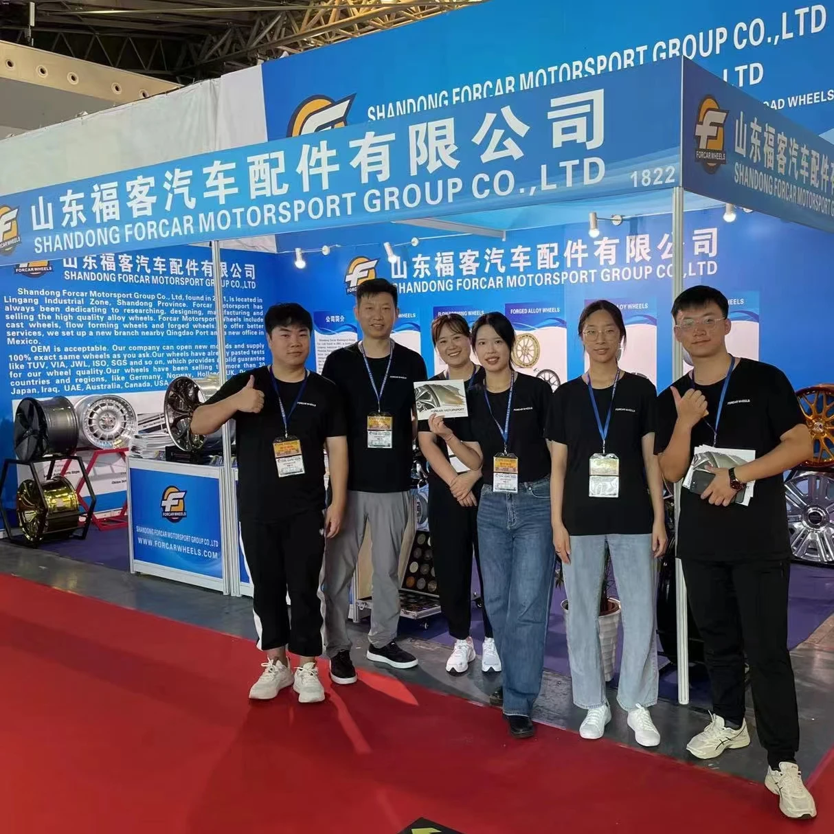 Forcar 17 19 22 Inch Black Concave 5 Holes High Quality Factory Direct Selling Custom Wheels