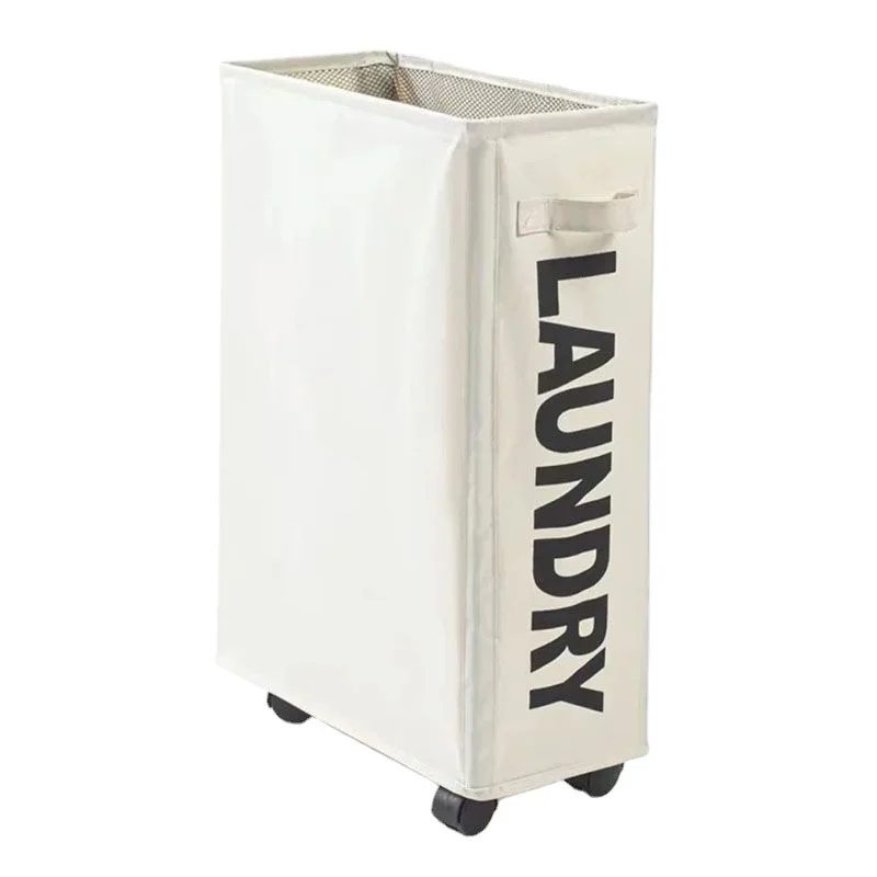 Foldable Laundry Hamper with Handle Sports equipment Basket on Wheels