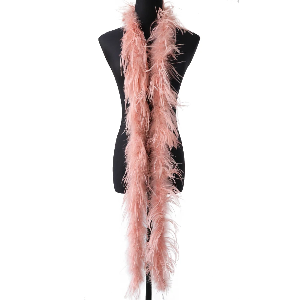 Factory supply best-selling wholesale cheap 28 color 2m single layer (short) ostrich feather party clothing