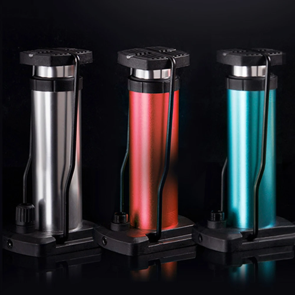 Mini Air Pump Foot Inflatable Compressor For Car Motorcycle Bike Tire 140 Psi High Pressure Foot Inflator With Pressure Gauge