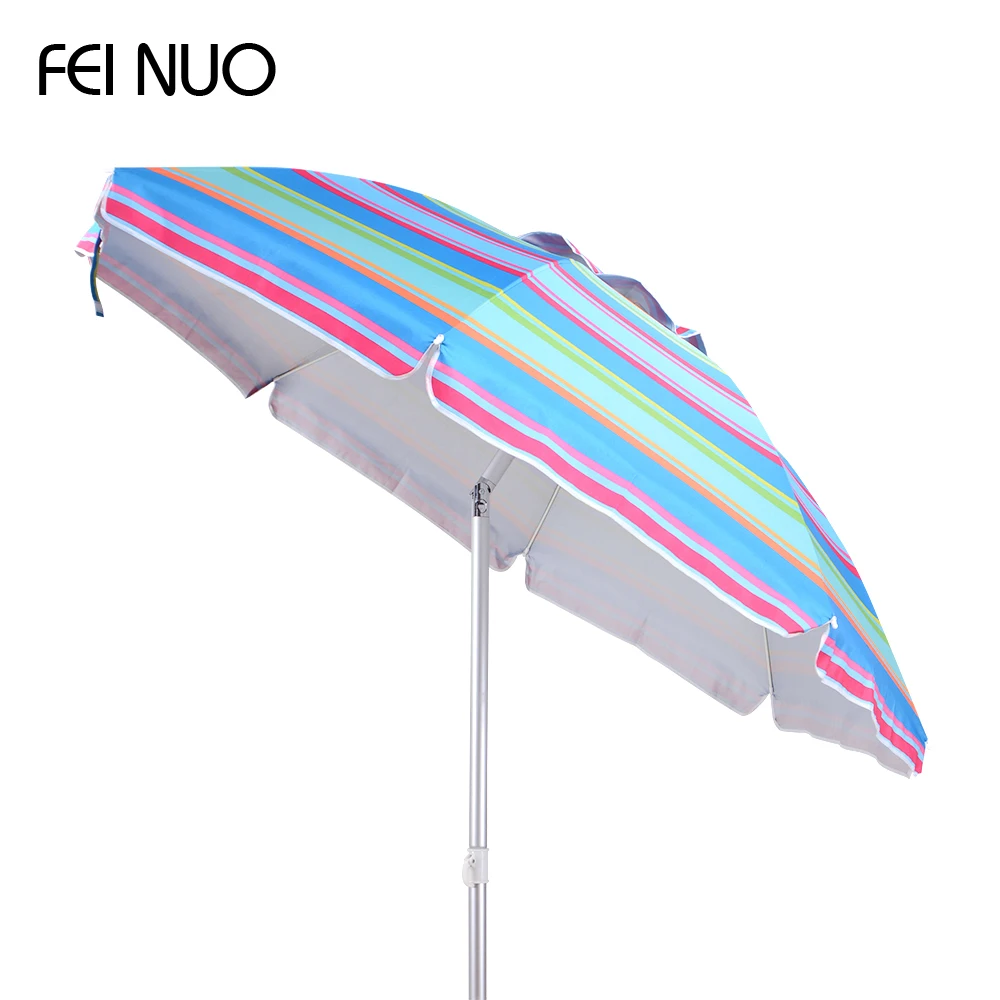 Custom Factory UV resistant zinc tilt folding sun outdoor beach umbrella with top vented