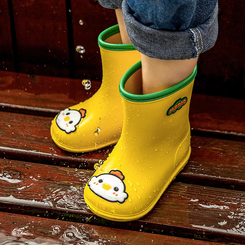 Rain Boot Kids Children Rain Boots Baby Boy Girl EVA Non-slip Outdoor Cartoon Rainboots Kids Waterproof Shoes