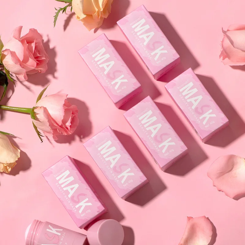 New Rose Solid Mask to shrink pores and moisturize Moisturizing smear cleansing mask