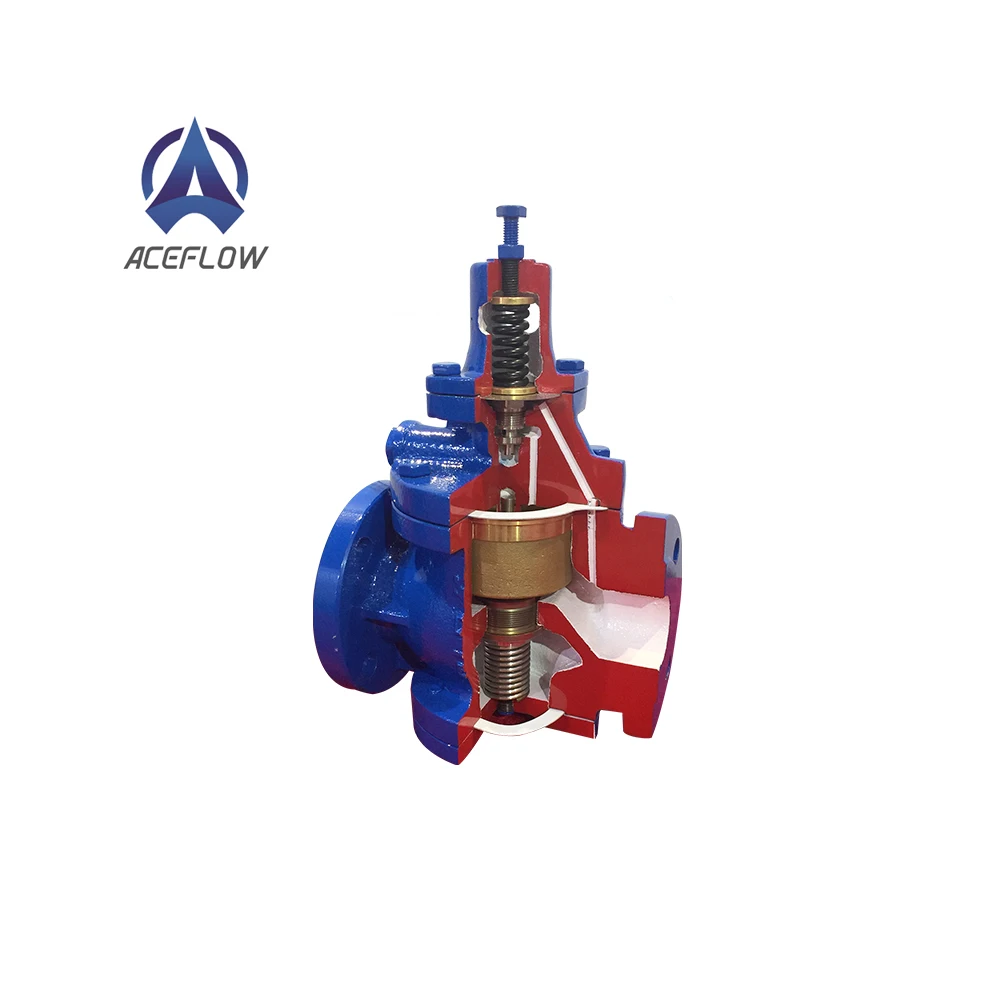 DN100 4 INCH Factory price pressure reducing valve cast iron PN16 RF flange regulating valve control valve for sale