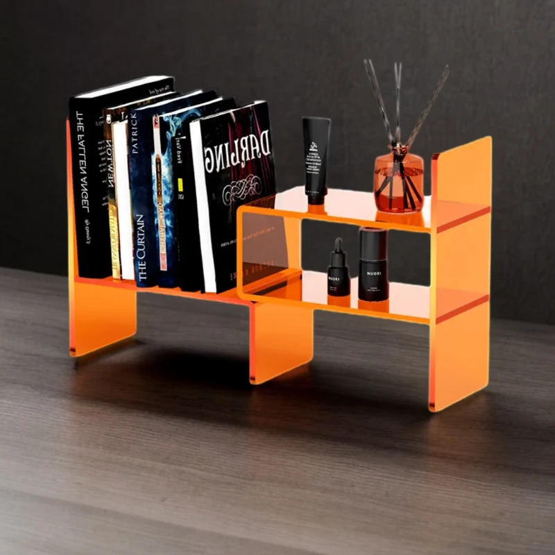 New design Colorful furniture Acrylic plexiglass book shelf modern  home wall book shelves lucite book shelves