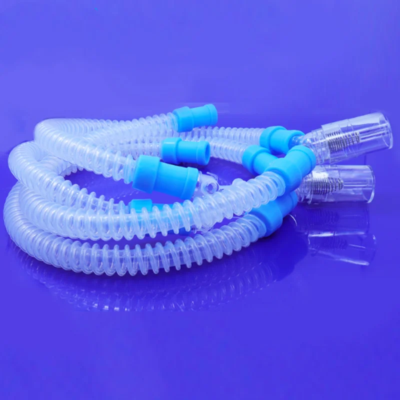 Customized High Temperature Disinfection Transparent Silicone Bellows Respirator Loop Tube Medical Grade Connected Silicone Tube