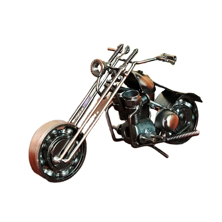 Yiwu Yaosha Creative Gift Home Decoration Motorbike Model Motorcycle Metal Crafts for Desktop Ornaments