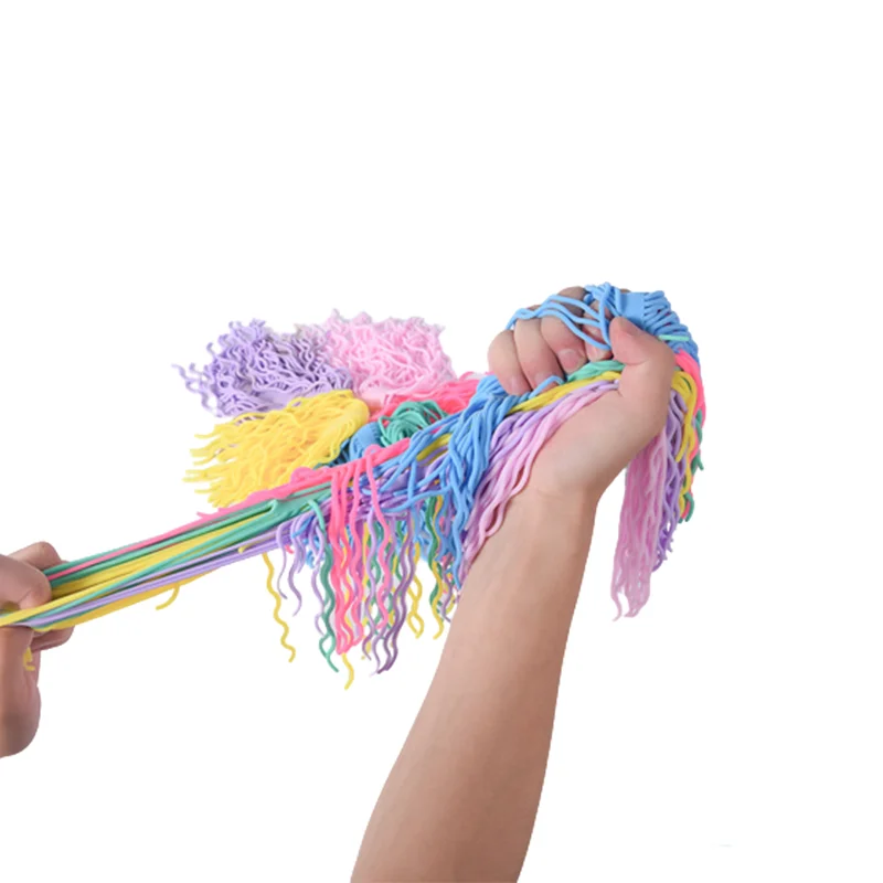 New Arrival TPR Material Stretchy Noodle Elastic Fidget Toys