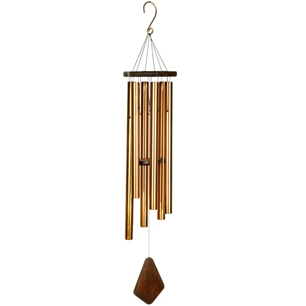 44in extra large music wind chime outdoor deep tone custom Aluminum six tubes Sympathy big music Wind chimes