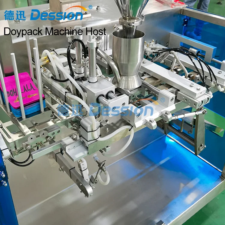 Easy To Use Sweet Candy Premade Bag Filling Packing Machine Milk Tablets Candy Pouch Chocolate Ball Bag Packing Machine
