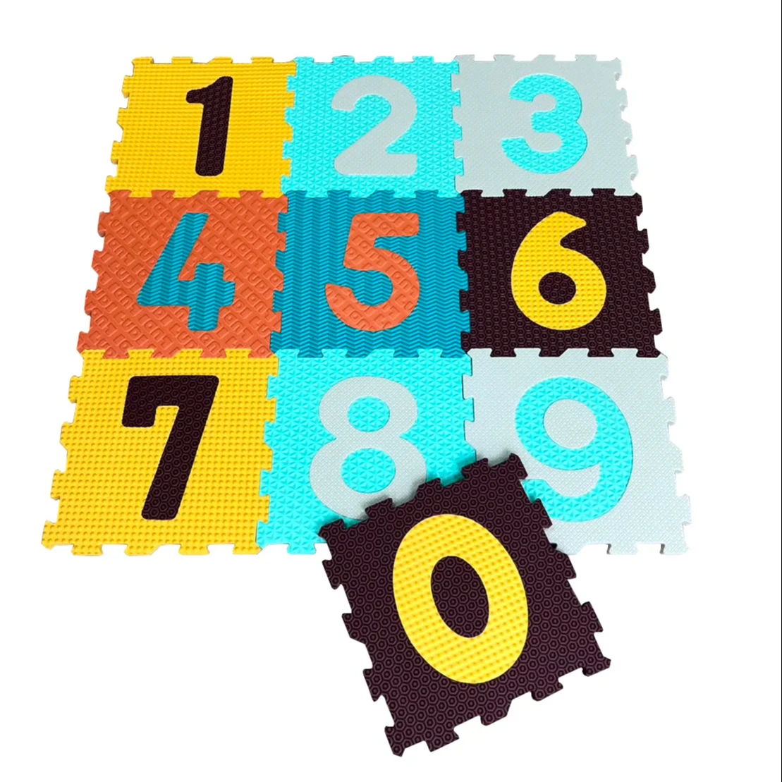High Quality Eco-Friendly Colorful Arabic Number EVA Foam Floor Mat For Home And Outdoor Use