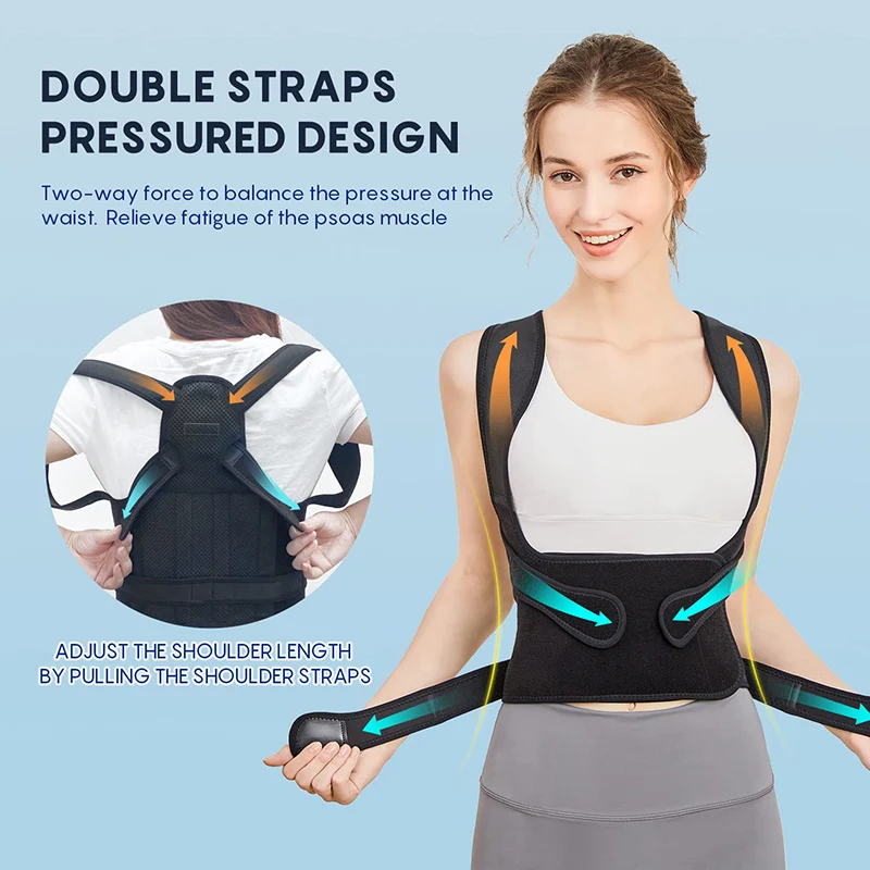 Kopous  View larger image Add to Compare  Share Custom Adjustable Scoliosis Elastic Back Corrector Postural Back Support Br