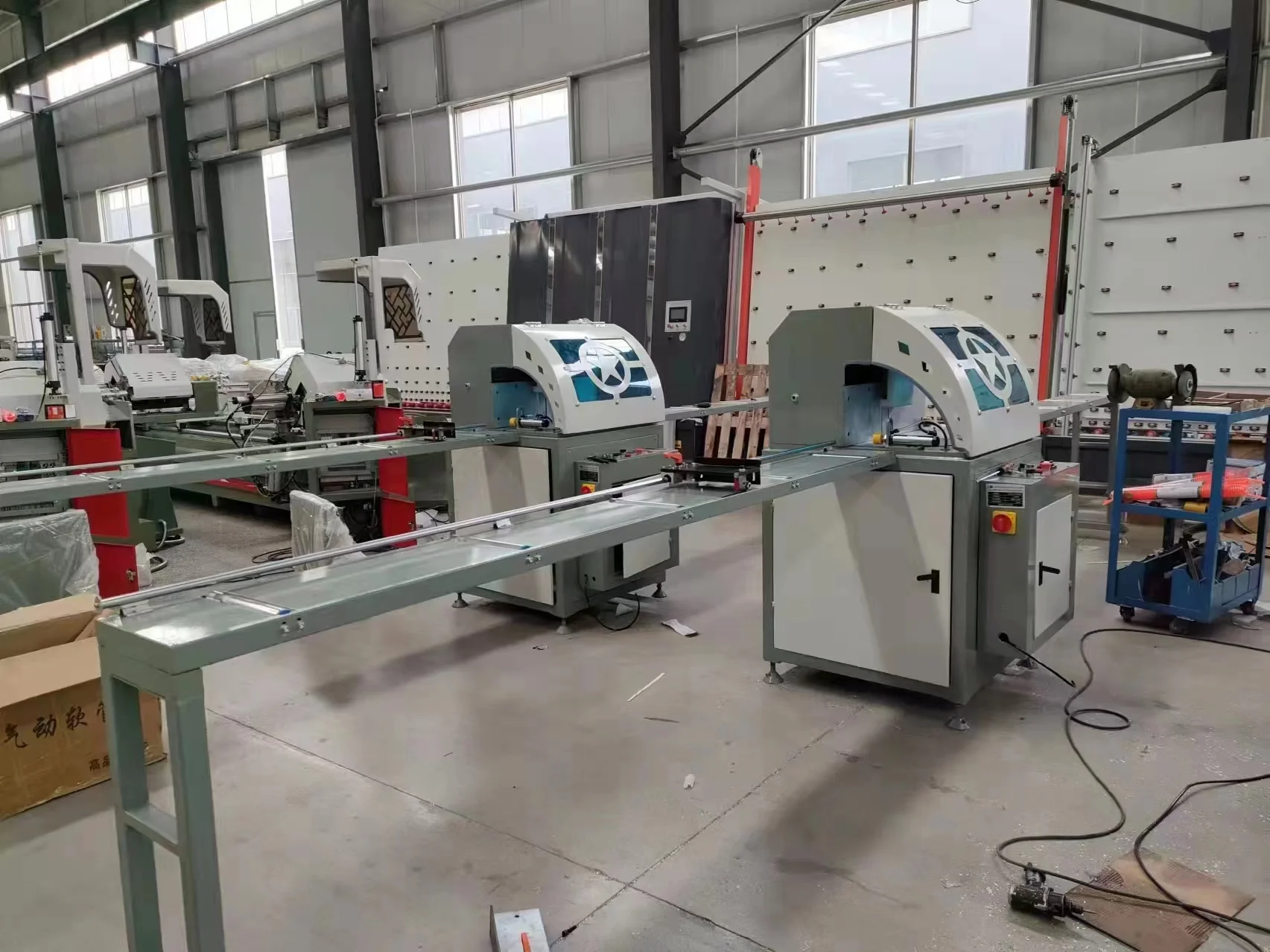 Economical Single Head Manual PVC UPVC Saw Machine New Used Aluminium Profile Cutting Manufacturing Plant Italy Motor Bearing