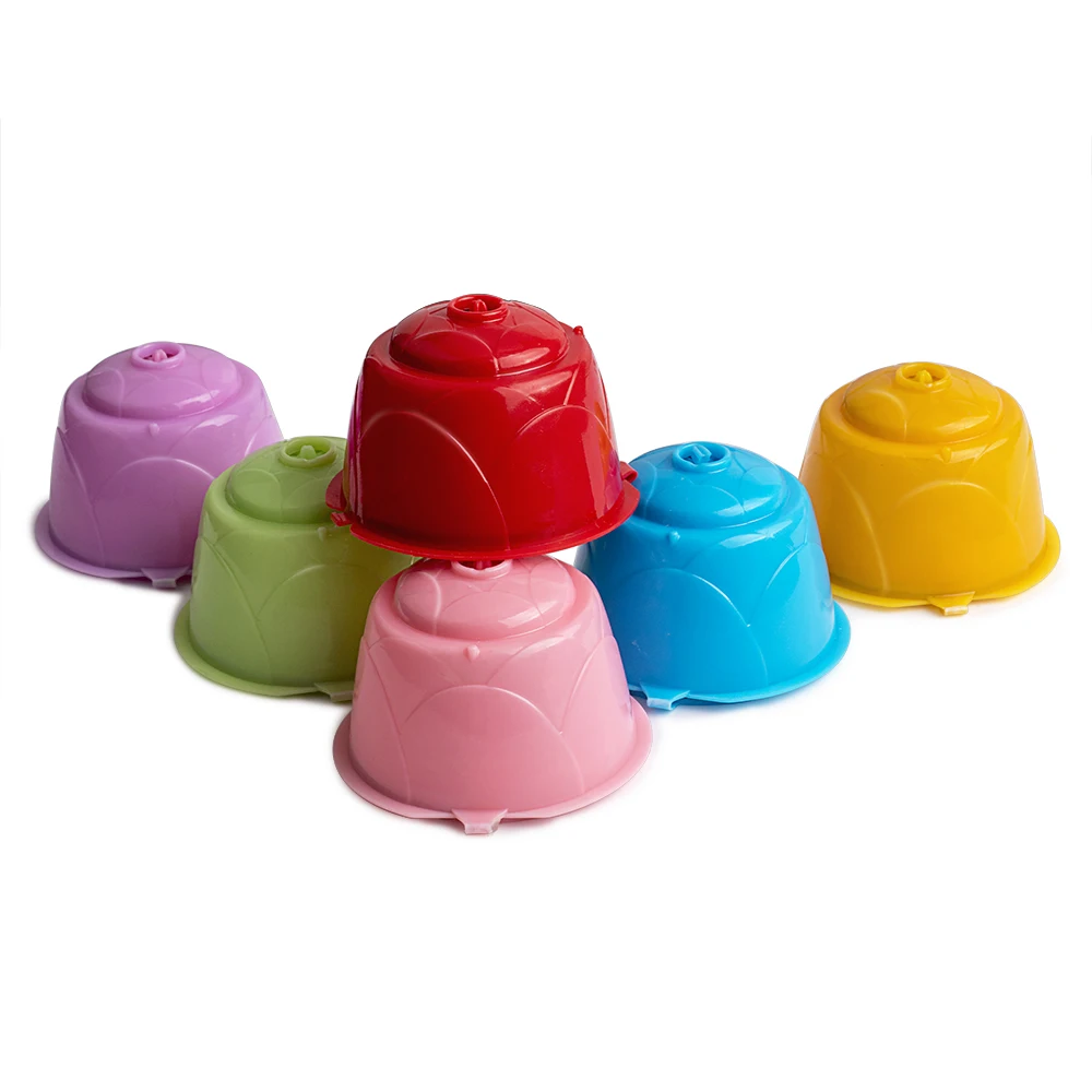 Reusable Dolce Gusto Coffee Capsule , Colorful Dolce Gusto Refillable Capsules Pods Reusable Coffee Filters