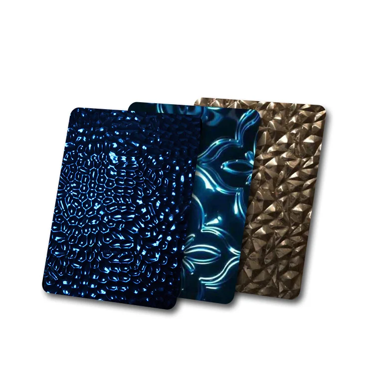 Hot Sale Ceiling Wall Metal Panel 8K Mirror Stamped Water Wave Rippled Interior Decorative Stainless Steel Sheet