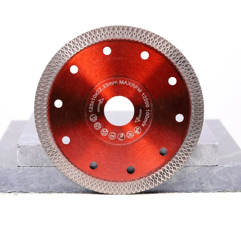Wholesale New type 125mm Super thin X Turbo Diamond Saw Blade for Dekton Granite tiles Cutting disc