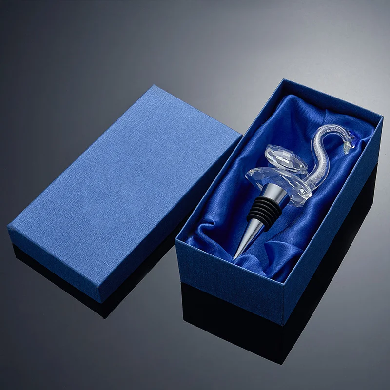 wholesale Crystal Glass wine bottle stopper custom logo creative wine stoppers champagne bottle stoppers for wedding