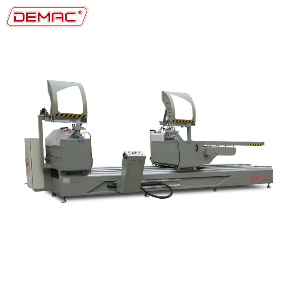 Double head 45 degree aluminum profile cutting machinery