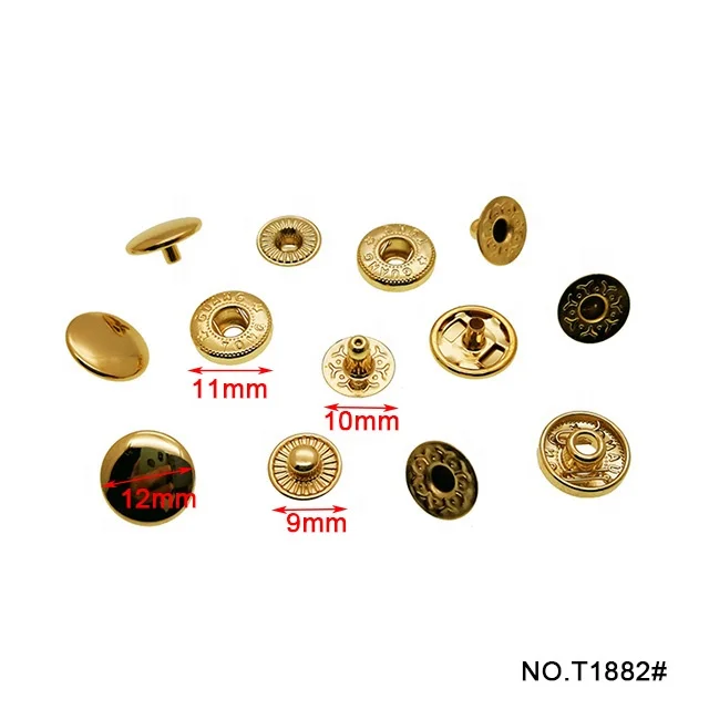 TANAI Fashion decorative rivets metal jeans button studs snap button