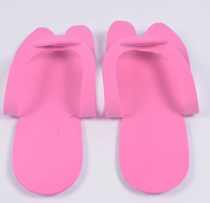 Custom EVA Sheet Colorful Disposable EVA Foam Slippers for Beauty Salon Pedicure Hotel Foot Spa