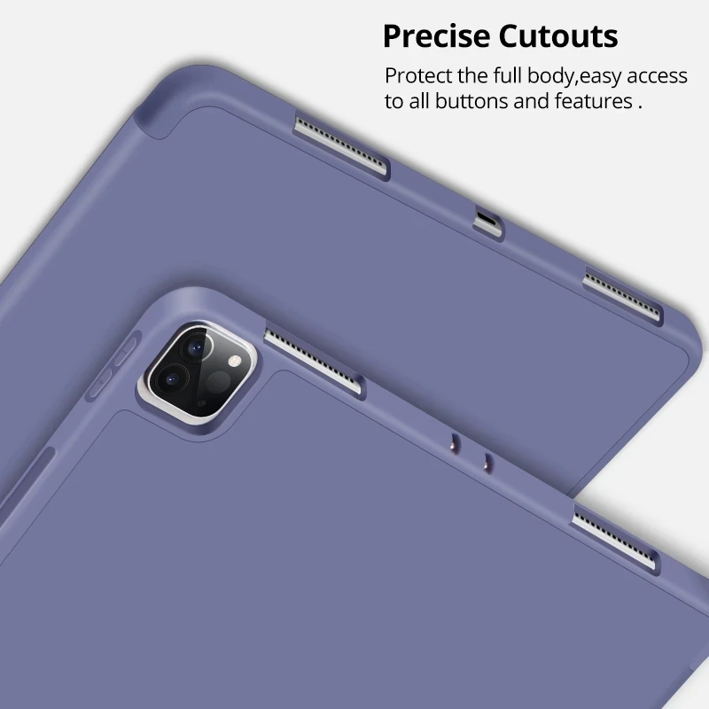 Smart Soft TPU Case for iPad Pro 11 inch 2021 2022 Magnet Cover Slim Folded Flip Stand Cases