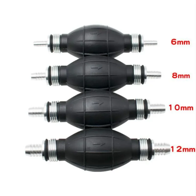 Manual Hand 6/8/10/12mm Fuel Pump Line Hose Primer Bulb Outboard Fit Car Marine Gas Oil Liquid Transfer Pump