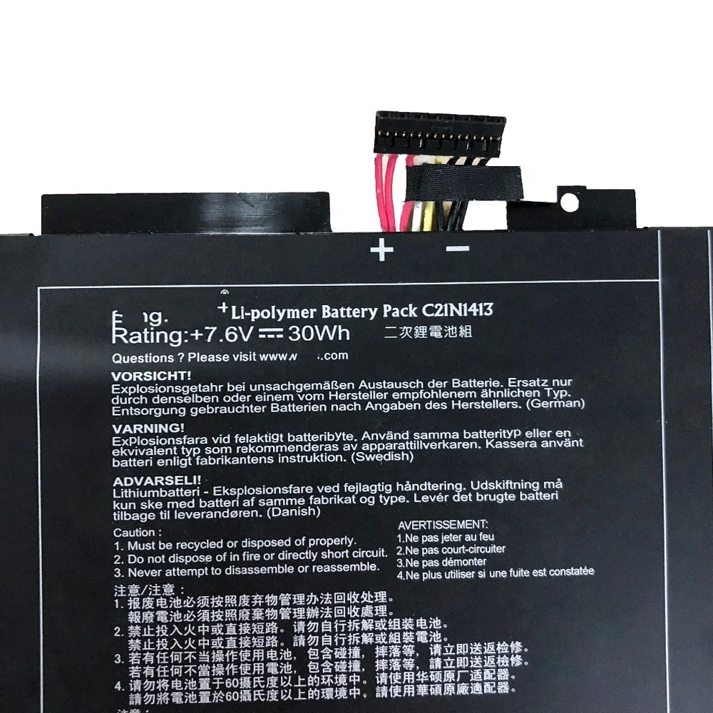 Strength Factory Laptop Battery For Asus Transformer Book T300 T300FA Series battery C21N1413
