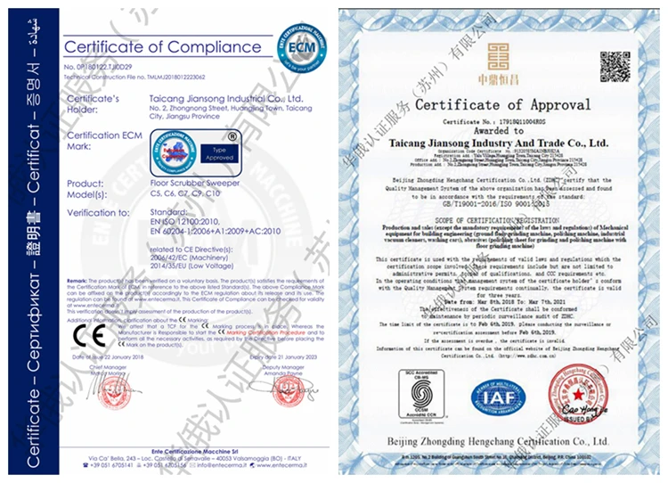 High quality V2-X Electric with floor grinder industrial vacuum cleaner cleaning machine