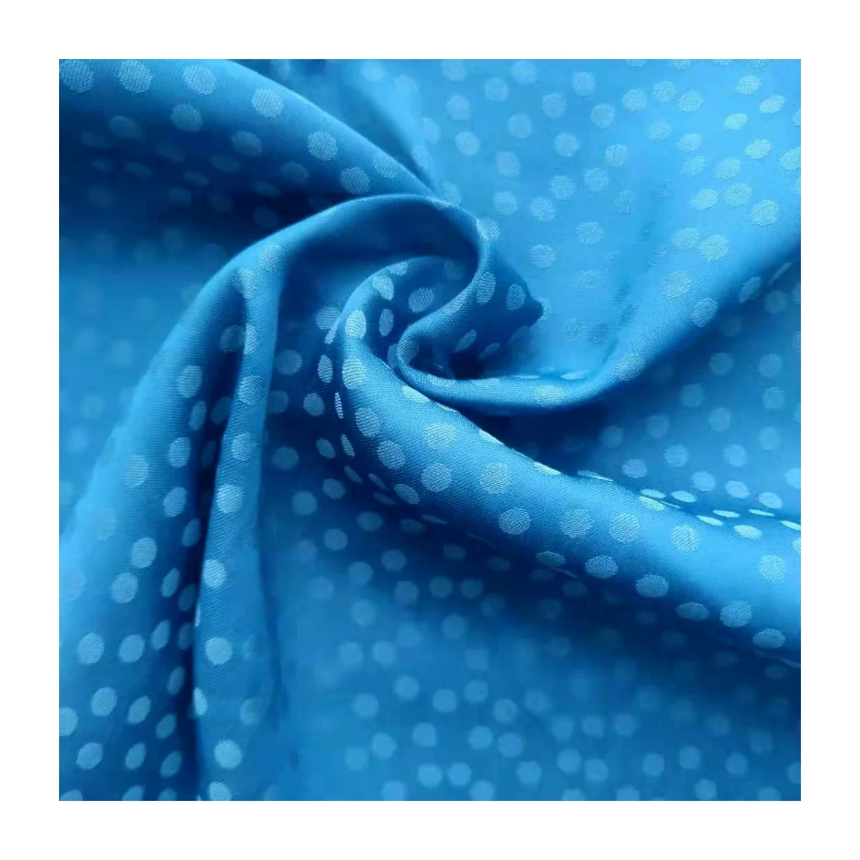 Заводская цена, однотонная окрашенная 100% полиэстер, жаккардовая морская атласная ткань, композитная шелковая ткань для женского платья