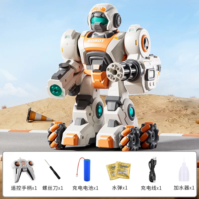 Wholesale Programmable RC Remote control Robot Walking And Talking Intelligent spray water Bomb toy robot for kid
