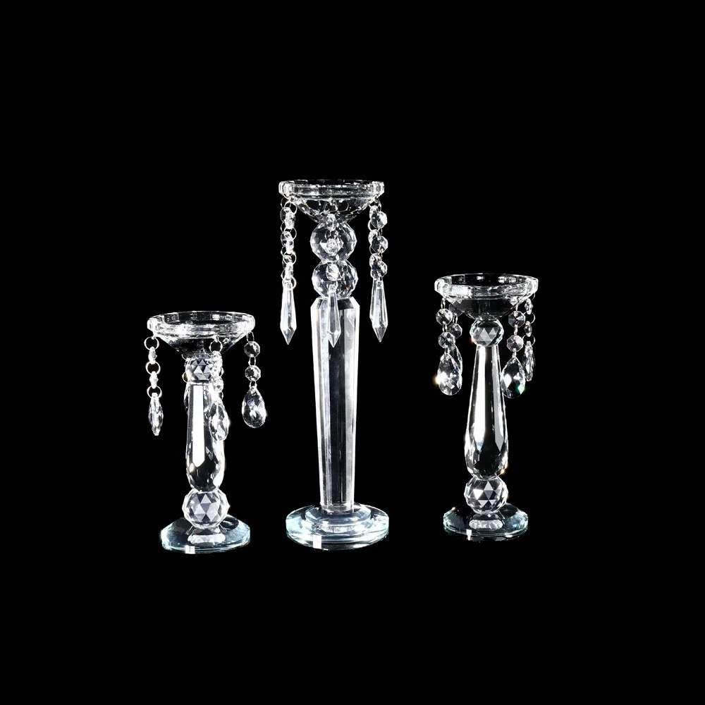 MH-Z014 single crystal candelabra crystal candle holder for home and wedding decoration
