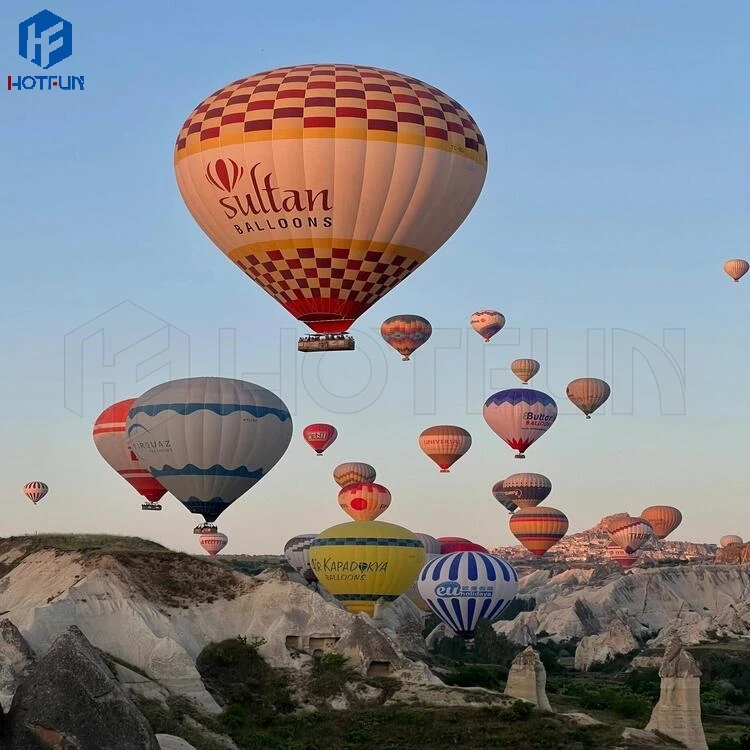 Very popular Colorful advertising Inflatable Hot Air Shape Ground Balloon ball with bright led lights for sale