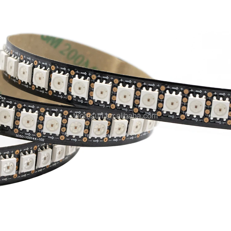 Оптовая продажа светодиодная Пиксельная лента smd5050 ws2812 144 rgb Адресуемая Светодиодная ws2812b