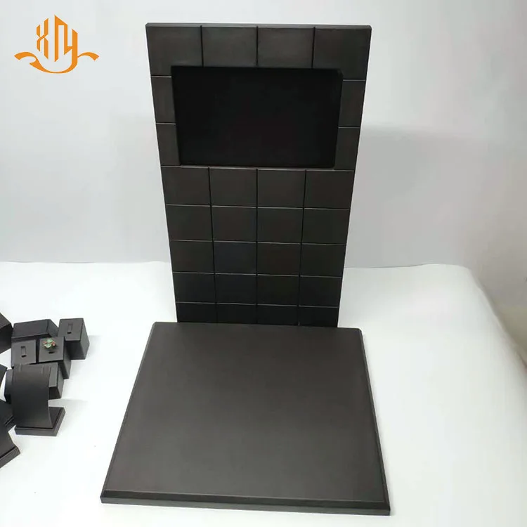 
China Travel Showcase Stand Rack Necklace Rustic Jewelry Wood Base Custom Jewellery Display Set Props 