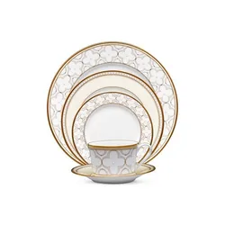 Tangshan Factory  Blue  New  Fine Bone China Porcelain 5pcs Dinner Sets For 1 Person