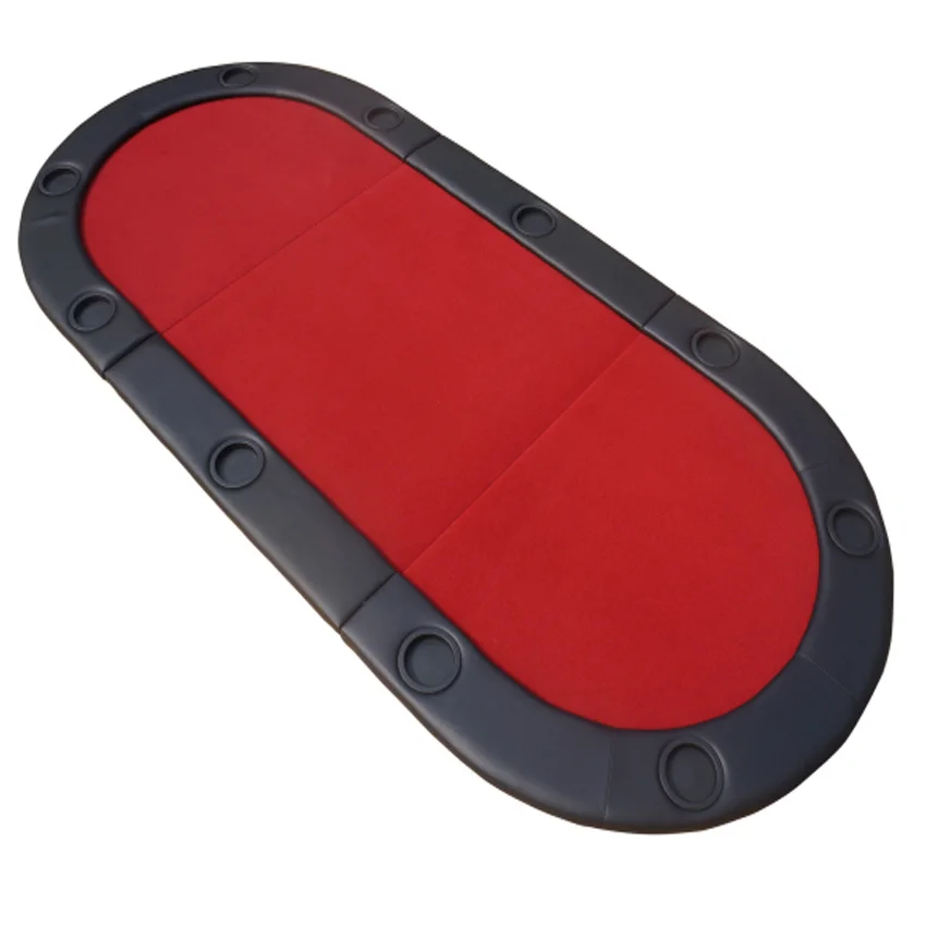 YUANHE 3 складной Овальный мягкий Техасский Холдем Складной Игровой покер Настольный Топ