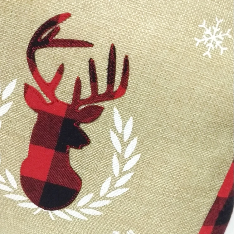 Home sofa decor plaid patterns cushion case Christmas Pillow Covers