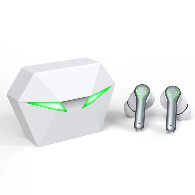 Verified Supplier  wireless waterproof ipx5 gaming earphone led light charging bin tws earbuds for mobile phone
