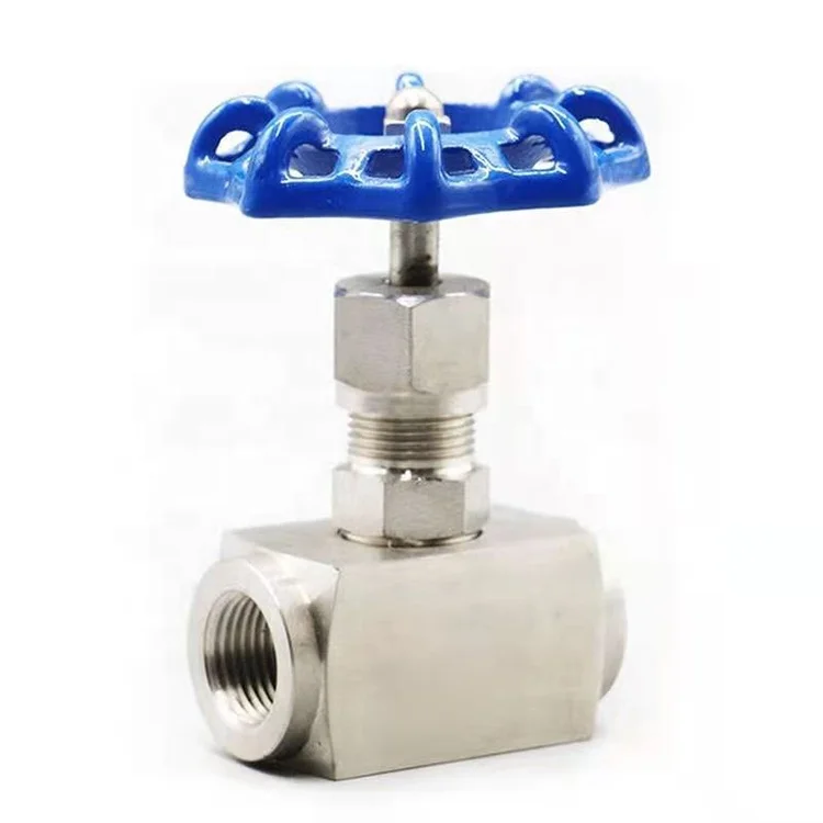 Adjustable needle valve high pressure J13W-320P handle wheel stainless steel female thread needle valve