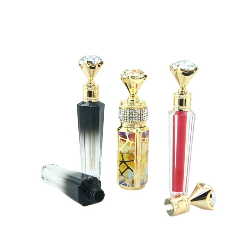 
A02 2021 New Style Custom Logo Plastic Clear Tube Plastic Empty Packaging lip gloss Tubes For Cosmetics 