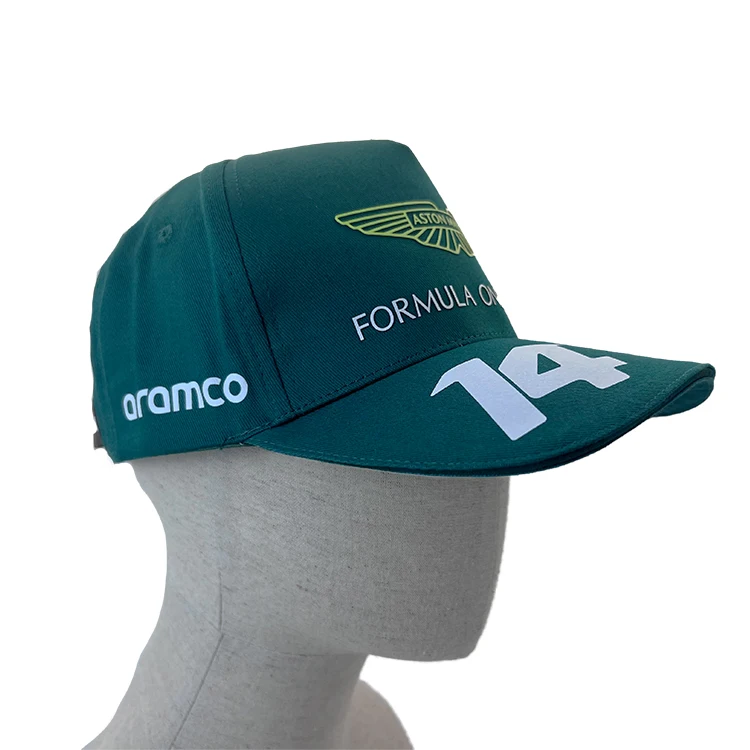 Aston Martin F1 Race Team Alonso Baseball Cap Custom Racing Dad hat