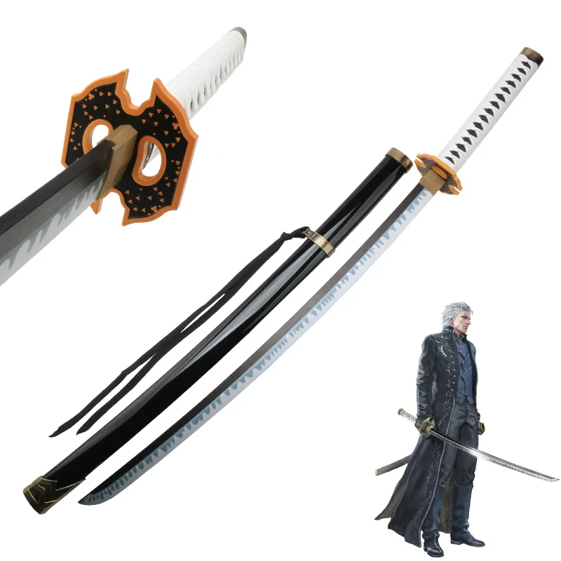 2023 New Wooden Toy Sword Online Game Role-playing  Vergil Devil May Cry 5 Yamato Katana Sword